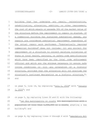 building that has undergone any repair, reconstruction,
rehabilitation, alteration, addition, or other improvement,
the co...