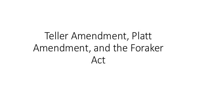 What is the definition of the Teller Amendment?