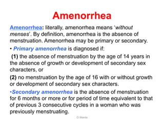 Amenorrhea.warda