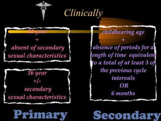Clinically
PrimaryPrimary SecondarySecondary
 