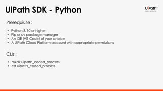 python uipath - how to use classes with Images High... Session 1: Foundations of UiPath Coded Agents | PDF