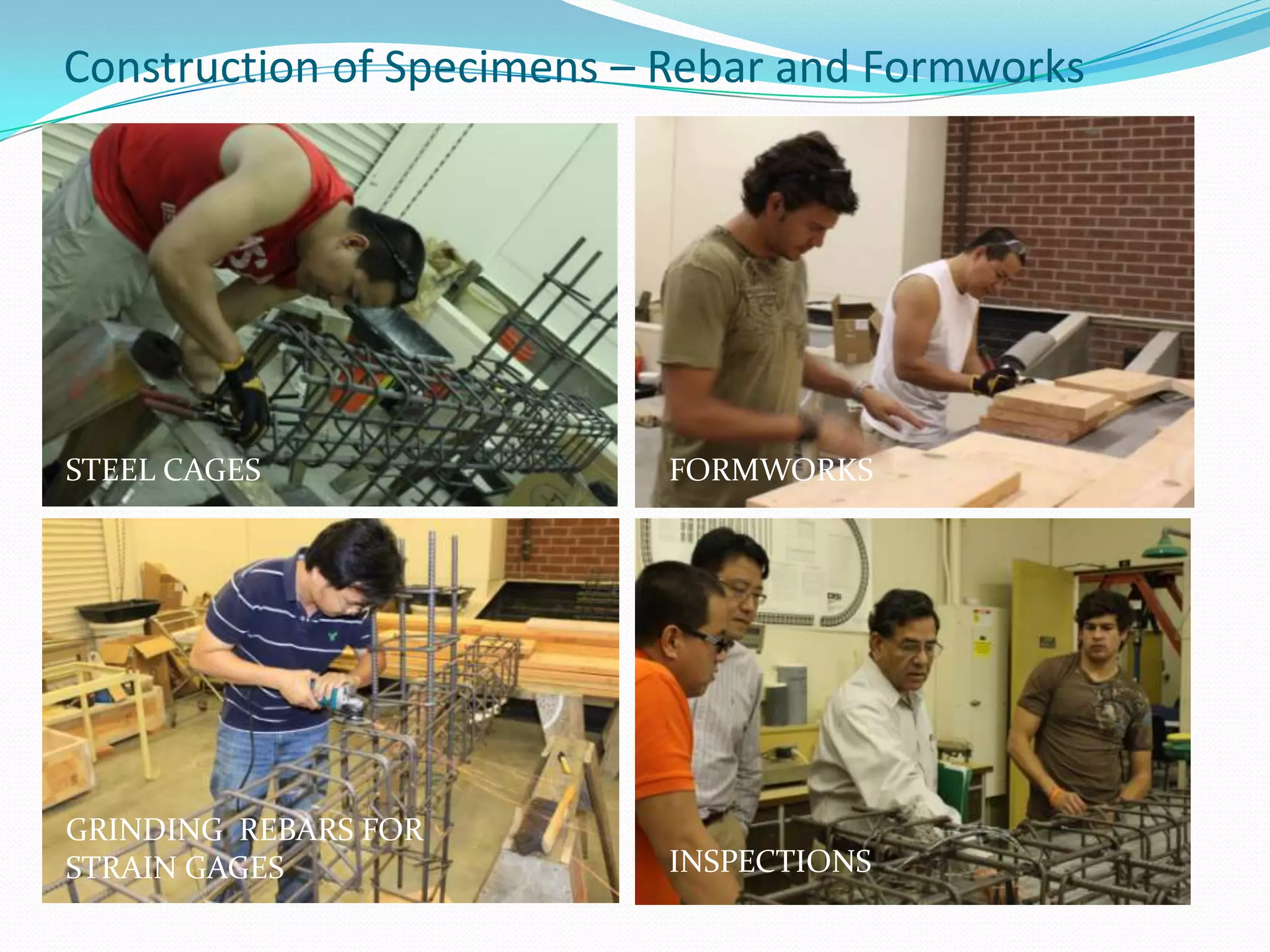 Improvement from previousPrecise Data  (Test set-up improvement) Shifting (Moving)Additional prestressing wires on beams (Specimen 3&4)