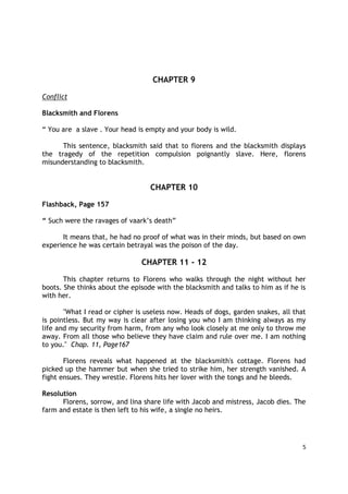 A Mercy Plot Summary