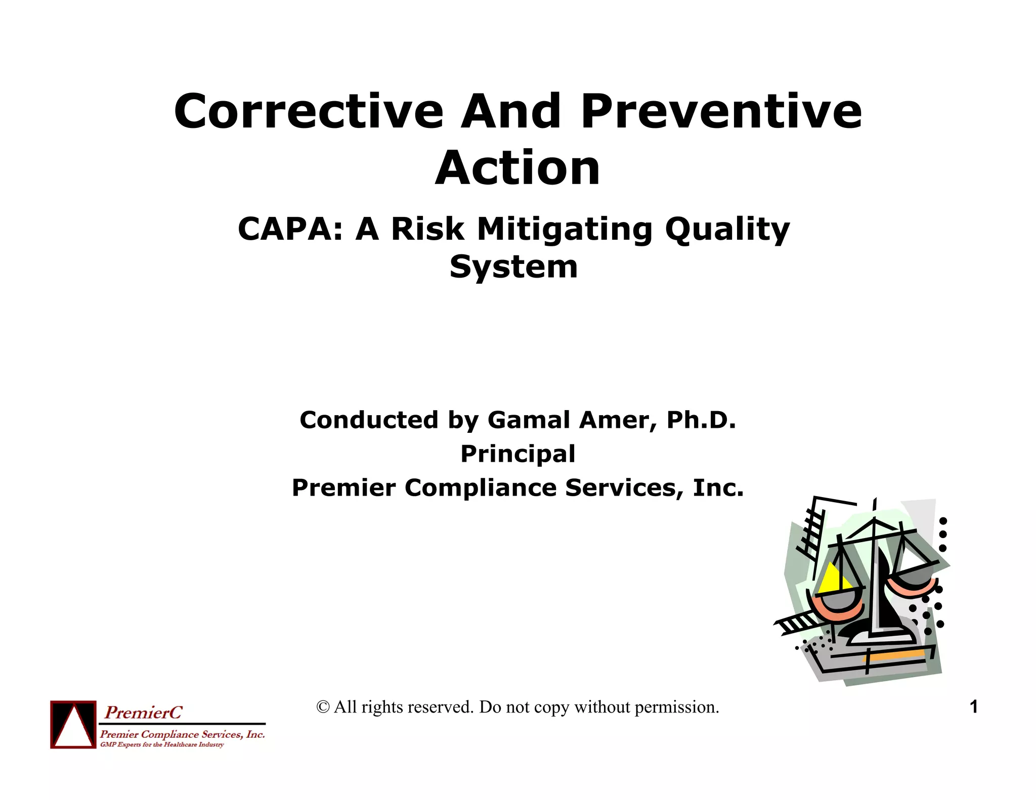 Capa Risk Matrix Capa CAPA: A Risk Mitigating Quality System | PDF