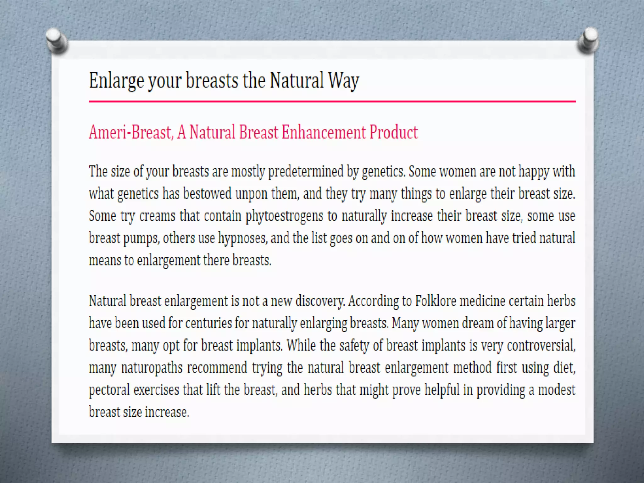 How To Get Bigger Boobs? | PPTX