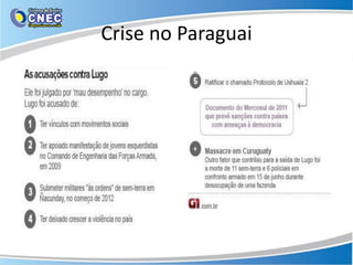 Crise no Paraguai
 