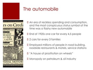 Conspicuous Consumption 1920s