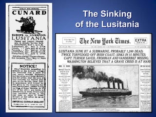The Sinking
of the Lusitania

 