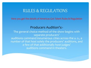 America got talent | PPTX