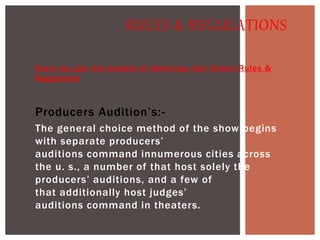 America got talent | PPTX