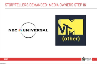 STORYTELLERS DEMANDED- MEDIA OWNERS STEP IN

114

Wednesday, January 8, 14

 