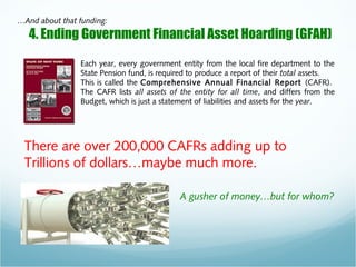 What does the CAFR Include?
1. Governmental Funds
2. Propriety Funds
3. Fiduciary Funds
4. Component Units
The budget you ...