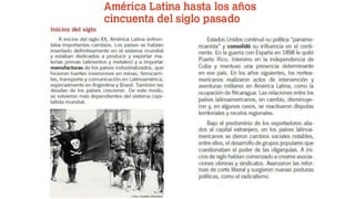 America latina en el siglo pasado
