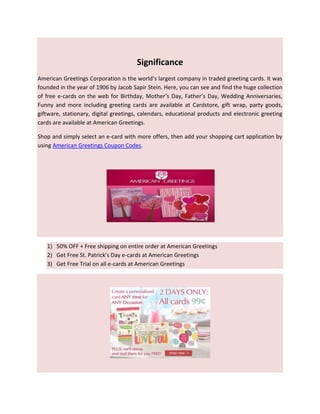 American Greetings Coupon Codes