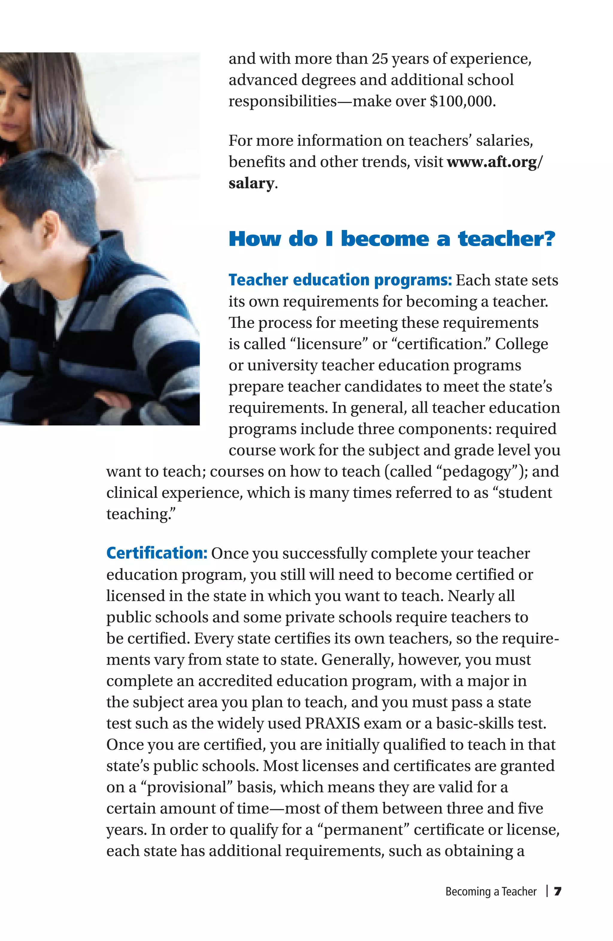NYS TEACHING CERTIFICATION REQUIREMENTS visual data 7