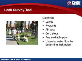 American Leak Detection - Description of Services | PPT
