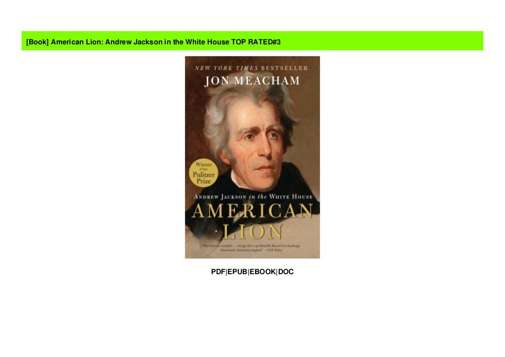 american lion andrew jackson