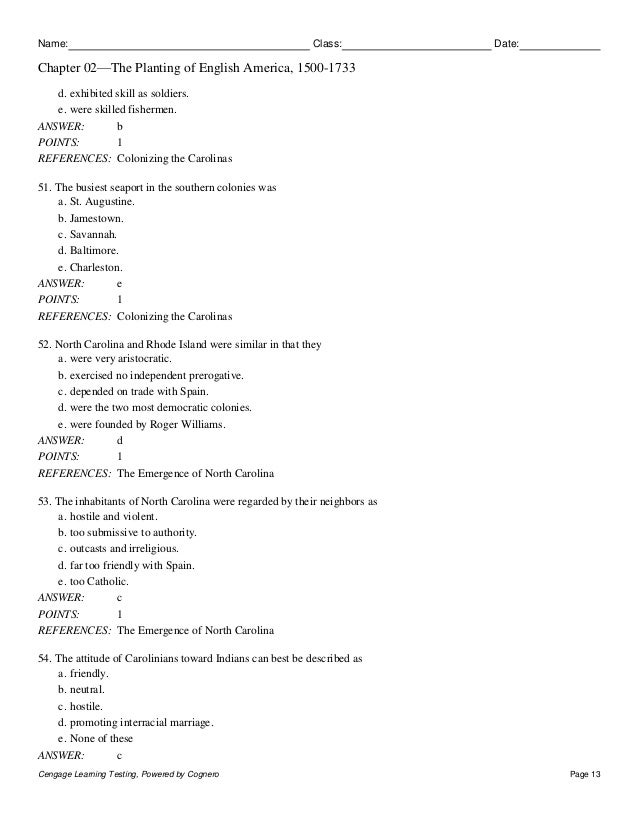 American Pageant Volume 1 16th Edition Kennedy Test Bank