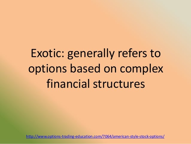 Stock options european style