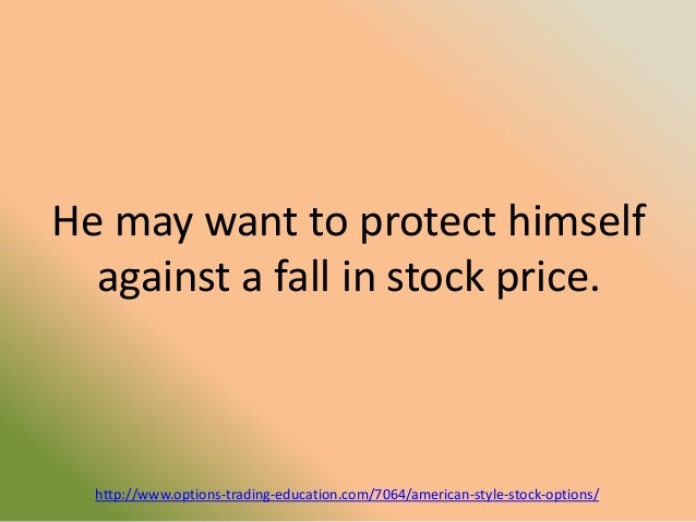 Stock options american style