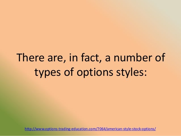 Stock options american style