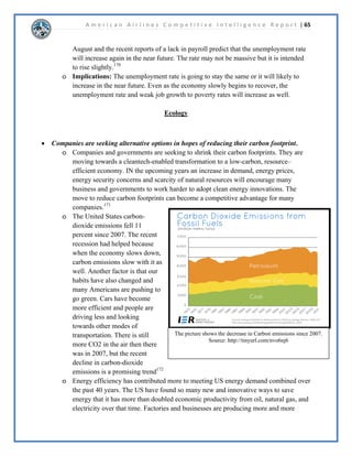 A m e r i c a n A i r l i n e s C o m p e t i t i v e I n t e l l i g e n c e R e p o r t | 43 
RPSHWLWRURPSDULVRQ 
 
 
 