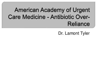 Dr. Lamont Tyler
 