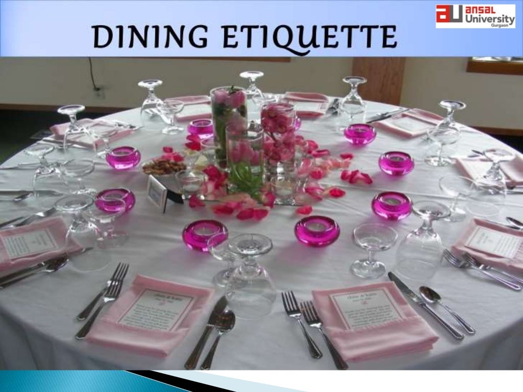 Dining Etiquette >American and continental style of diningprese…