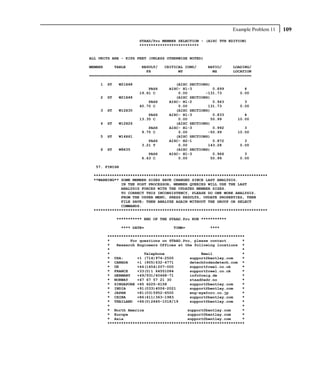Example Problem 11   109
                        STAAD/Pro MEMBER SELECTION - (AISC 9TH EDITION)
                        **************************


ALL UNITS ARE - KIPS FEET (UNLESS OTHERWISE NOTED)

MEMBER        TABLE    RESULT/   CRITICAL COND/     RATIO/     LOADING/
                         FX            MY             MZ       LOCATION
=======================================================================

    1    ST    W21X48                  (AISC SECTIONS)
                            PASS    AISC- H1-3         0.899          4
                        19.61 C         0.00        -131.73         0.00
    2    ST    W21X48                  (AISC SECTIONS)
                            PASS    AISC- H1-2         0.943          3
                        40.70 C         0.00         131.73         0.00
    3    ST    W12X30                  (AISC SECTIONS)
                            PASS    AISC- H1-3         0.833          4
                        13.35 C         0.00          50.99        10.00
    4    ST    W12X26                  (AISC SECTIONS)
                           PASS     AISC- H1-3         0.992          3
                        9.75 C          0.00         -50.99        10.00
    5    ST    W14X61                  (AISC SECTIONS)
                           PASS     AISC- H2-1         0.872          3
                        3.21 T          0.00         143.28         0.00
    6    ST    W8X35                   (AISC SECTIONS)
                           PASS     AISC- H1-3         0.966          3
                        6.63 C          0.00          50.99         0.00

  57. FINISH

 ****************************************************************************
 **WARNING** SOME MEMBER SIZES HAVE CHANGED SINCE LAST ANALYSIS.
             IN THE POST PROCESSOR, MEMBER QUERIES WILL USE THE LAST
             ANALYSIS FORCES WITH THE UPDATED MEMBER SIZES.
             TO CORRECT THIS INCONSISTENCY, PLEASE DO ONE MORE ANALYSIS.
             FROM THE UPPER MENU, PRESS RESULTS, UPDATE PROPERTIES, THEN
             FILE SAVE; THEN ANALYZE AGAIN WITHOUT THE GROUP OR SELECT
             COMMANDS.
 ****************************************************************************

              *********** END OF THE STAAD.Pro RUN ***********

                **** DATE=            TIME=           ****

         ************************************************************
         *         For questions on STAAD.Pro, please contact       *
         *   Research Engineers Offices at the following locations *
         *                                                          *
         *               Telephone                Email             *
         * USA:       +1 (714)974-2500       support@bentley.com    *
         * CANADA     +1 (905)632-4771       detech@odandetech.com *
         * UK         +44(1454)207-000       support@reel.co.uk     *
         * FRANCE     +33(0)1 64551084       support@reel.co.uk     *
         * GERMANY    +49/931/40468-71       info@reig.de           *
         * NORWAY     +47 67 57 21 30        staad@edr.no           *
         * SINGAPORE +65 6225-6158           support@bentley.com    *
         * INDIA      +91(033)4006-2021      support@bentley.com    *
         * JAPAN      +81(03)5952-6500       eng-eye@crc.co.jp      *
         * CHINA      +86(411)363-1983       support@bentley.com    *
         * THAILAND +66(0)2645-1018/19       support@bentley.com    *
         *                                                          *
         * North America                    support@bentley.com     *
         * Europe                           support@bentley.com     *
         * Asia                             support@bentley.com     *
         ************************************************************
 