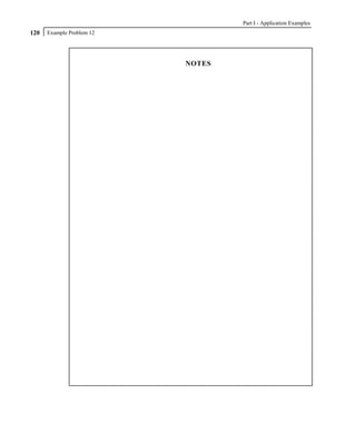 Part I - Application Examples
120   Example Problem 12




                           NOTES
 