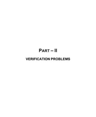 PART – II
VERIFICATION PROBLEMS
 
