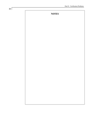 Part II – Verification Problems
24

     NOTES
 