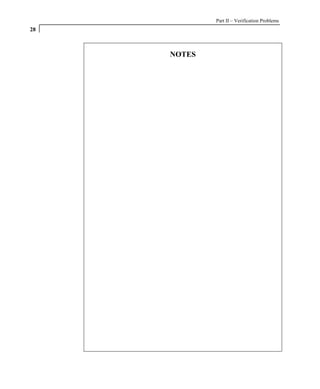 Part II – Verification Problems
28



     NOTES
 