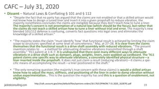 jackrelconsulting.com
CAFC – July 31, 2020
• Dissent – Natural Laws & Conflating § 101 and § 112
• “Despite the fact that ...