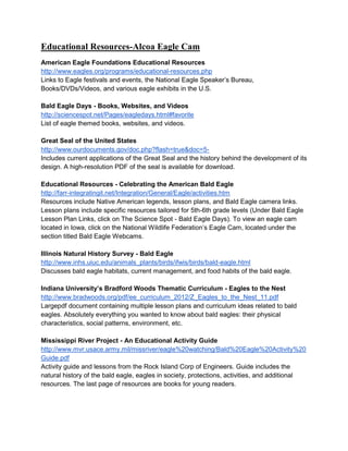 American bald eagle educational resources | PDF