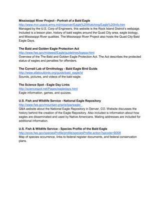 American bald eagle educational resources | PDF