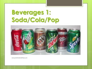 Beverages 1:
Soda/Cola/Pop

www.jonathanlernerfitness.com

 
