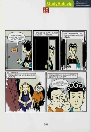 1 I OPENED THE SUPPLY CLOSET 1
1 AS QUICKLV AS I COULD. |
^^H
^^^^^^H
r
EVERYTHING AFTER THAT,
FOR SO/VE REASON, WAS
A BLUR.
T
I RE/V£/VBER WEI-CHEN WHISPERING
SO/VETHING IN /VY EAR.
,.'-—-.
/ A6AINISA ^ /''"^fcX-^
I CHANCE FOR iOOR ^
(
0l.w1S^
•  LIFETIME! Ji
>J^^^^^^ - *> ''li^^ ^^^^BA
i^^PIKr
^^^" >^'" Nw /—^ TV-.
''— — V'
W^ 'O^pfJ^jS ^ r^
^^v_yj^v1
O L
C^vK^^^w'
m^^^ </V ^v
lOf
 