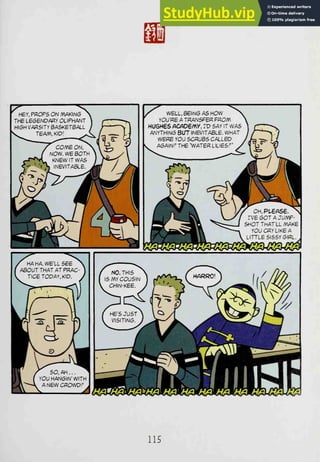 Z' V
HEY, PROPS ON mAKINC3 
THE LEOEND/V^Y OLIPHANT ]
HI6H VARSITY BASKETBALL /
^^ TEA^^, KID' >^ / ]-
'd V y
^COWc. OH^
NON. WE BOTH  V^ / 
KiMEW IT WAS
U/}^
i^J
INEVITABLE, i
vH i^^H
k^y ^^^ 1
1^^^
te^i'
^
/^ WELL, BEING AS HOW
^ YOURE A TRANSFER FROPA
HUQHSS ACAD6A^y, IP SAY IT WAS
AN'YTHIN6 BUT INEVITABLE. WHAT
WERE YOU SCRUBS CALLED
A6AIN^ THE "WATER LILIES.^'
IVE GOT A JU/VF-
SHOT THAT'LL MAKE
YOU CRY LIKE A
LITTLE SISSY GIRL
HA^HA^HAwHAwHA^HAZHAYHAlHA
115
 