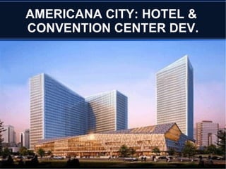 AMERICANA CITY HARD INFRASTRUCTURE DEV. # ITEM PER 1 PER  1,000 PER  10,000 PER  100,000 PER  6 SOLID WASTE MGMT $  25,000 $ 25,000,000 $ 250,000,000 $ 2,500,000,000 $ 25,000,000,000 a MUNICIPAL  GARBAGE REC-COLL. 5,000 5,000,000 50,000,000 500,000,000 5,000,000,000 b SOLID WASTE LANDFILL 5,000 5,000,000 50,000,000 500,000,000 5,000,000,000 c SOLID WASTE INCINERATE 5,000 6,000,000 50,000,000 500,000,000 5,000,000,000 d MATERIAL RECOVERY 5,000 5,000,000 50,000,000 500,000,000 5,000,000,000 e HAZARD WASTE DISPOSAL 5,000 5,000,000 50,000,000 500,000,000 5,000,000,000 