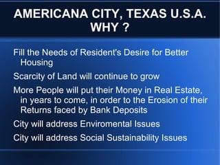 A Radically New City Model of Development 