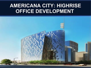 20 % DISCOUNT ON ALL AMERICANA CITY PRODUCTS AND SERVICES 