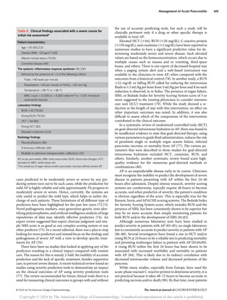 American College of Gastroenterology Guidelines for Acute Pancreatitis ...