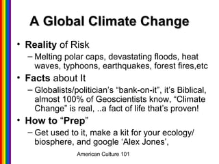 American culture 101 reality | PPT