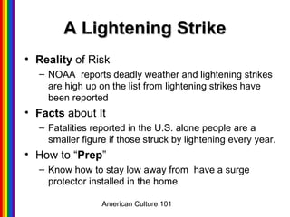 American culture 101 reality | PPT