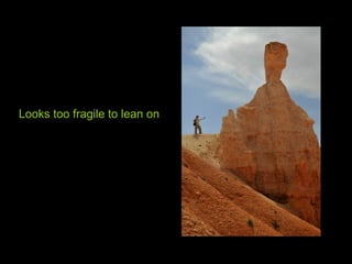 Looks too fragile to lean on
 