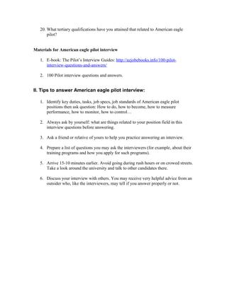 Giant Eagle Interview Guide.pdf How To Interview An American Eagle? – SNLI