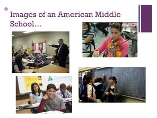 +
    Images of an American Middle
    School…
 