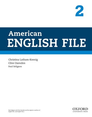 American english file 2 student book 1