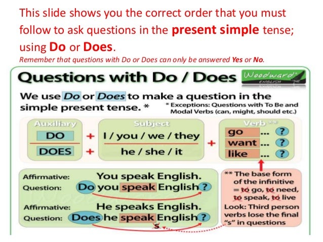 American english unit 7 word order in questions